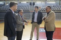 El Pavelló Barris Nord, a punt per acollir la Final Four d’Hoquei que es disputarà el cap de setmana del 13 i 14 de maig