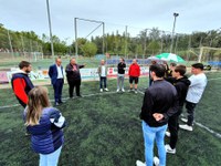 Presentació del projecte de renovació de la gespa artificial del camp municipal de futbol de Pardinyes