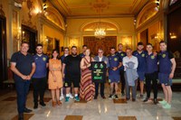 Recepció a la Paeria a l’equip de futbol sala Restaurant Lo Caragol Lleida