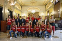 Recepció institucional al sènior femení del CB Lleida pel seu ascens a Copa Catalana