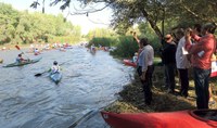 Uns 200 palistes participen en el IV Descens Popular del Segre